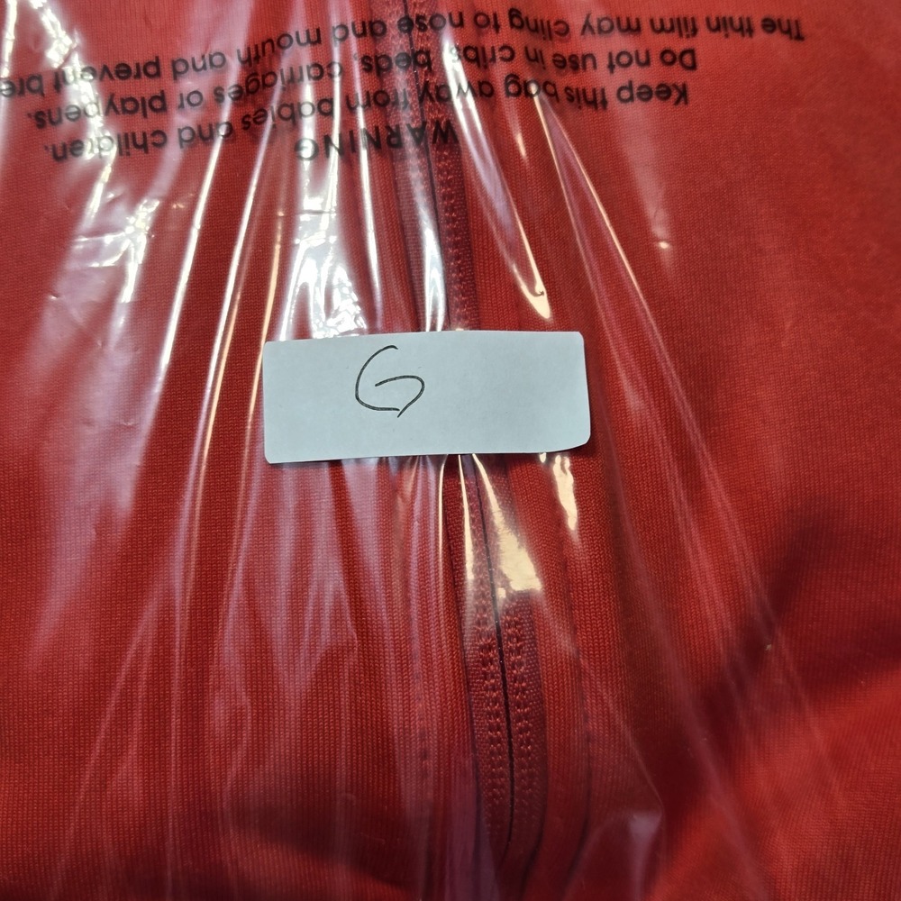 L.L. Bean Red Full Zip Red Gray Jacket Size Large Polyester Blend EUC - Picture 7 of 7